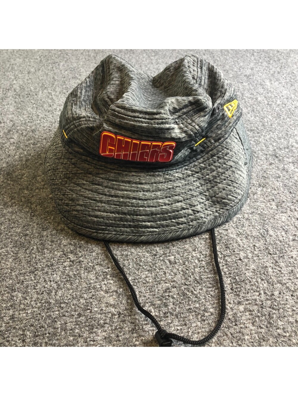 Kansas City Chiefs Hat Cap Boonie Mens One Size Gray NFL Football New Era